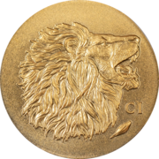 0.5 Gramm Goldmünze Löwe 2025