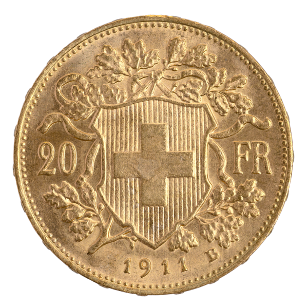 Goldvreneli 20 FR. 1911