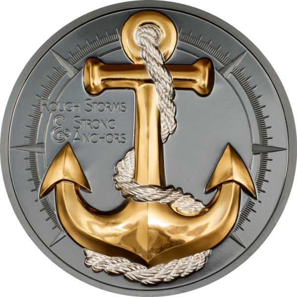 1 Unze Silber Stürmische See - Anker 1 Unze Silber Stürmische See - Anker