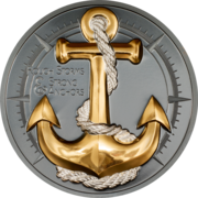 1 Unze Silber Stürmische See - Anker 1 Unze Silber Stürmische See - Anker