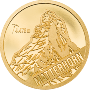 0.5 Gramm Goldmünze Matterhorn