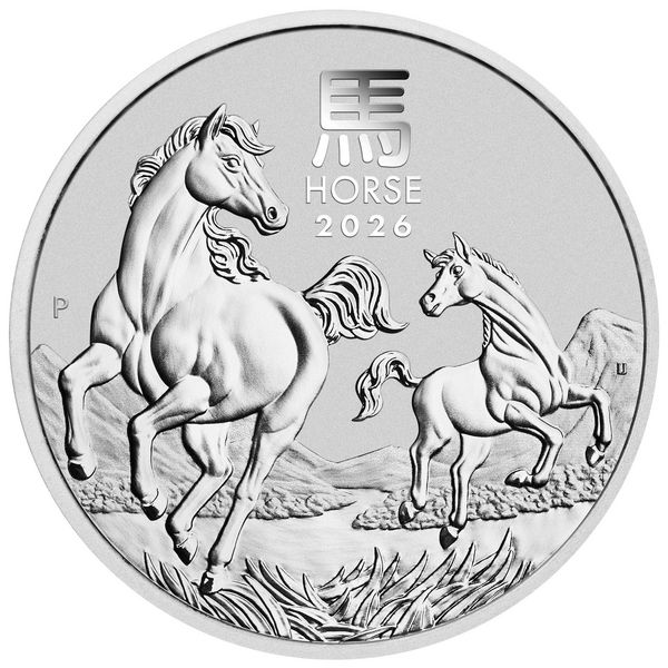 1 Unze Silber Lunar III Pferd 2026