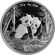 30 Gramm Silber China Panda 2026 30 Gramm Silber China Panda 2026