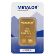 50 Gramm Goldbarren