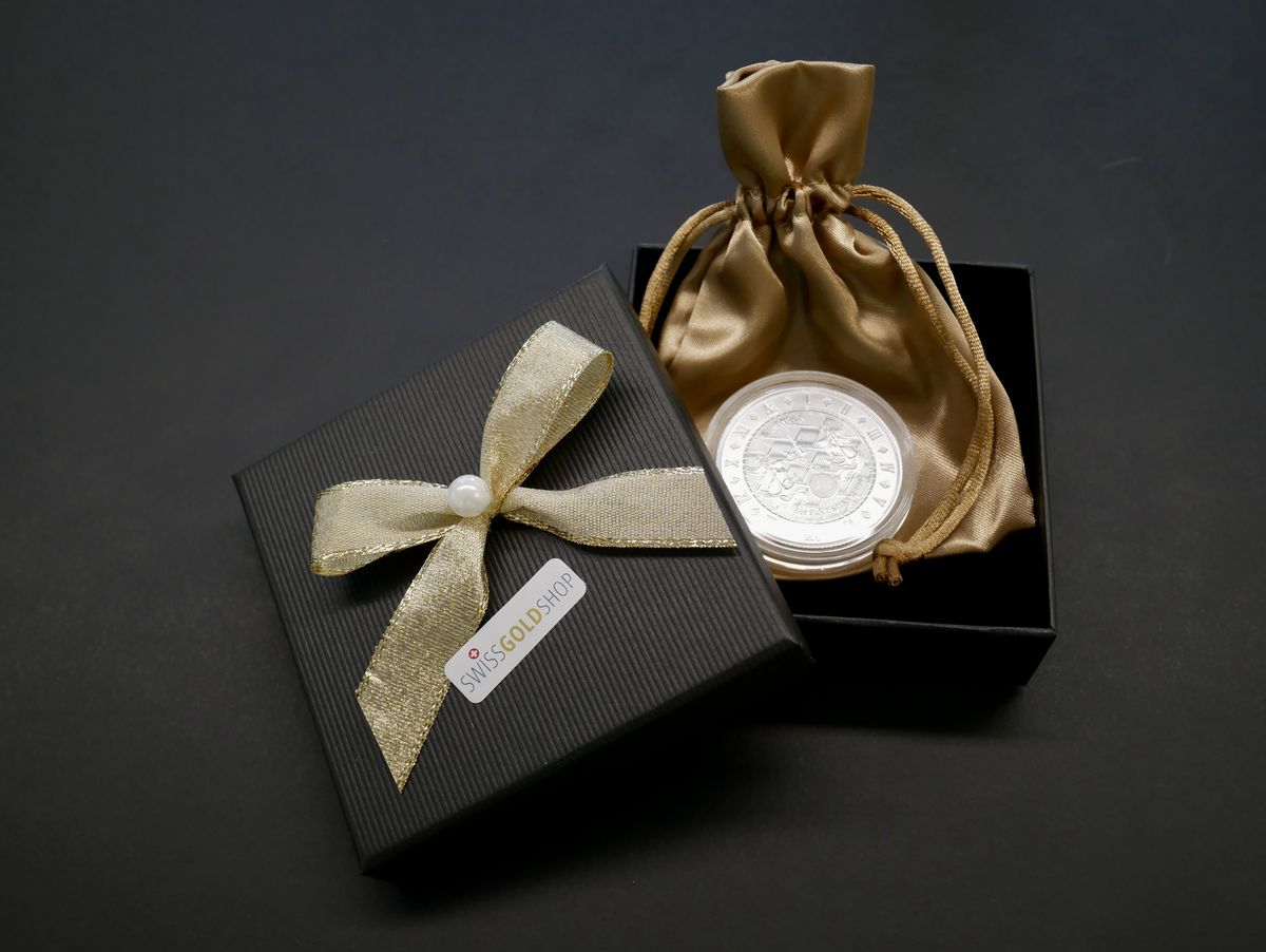Geschenkverpackung für Barren und Münzen | SwissGoldShop