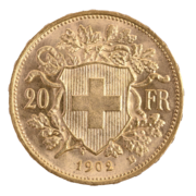 Goldvreneli 20 FR. 1902
