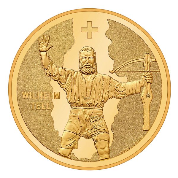 50 FR. Goldmünze Wilhelm Tell 2018 PP