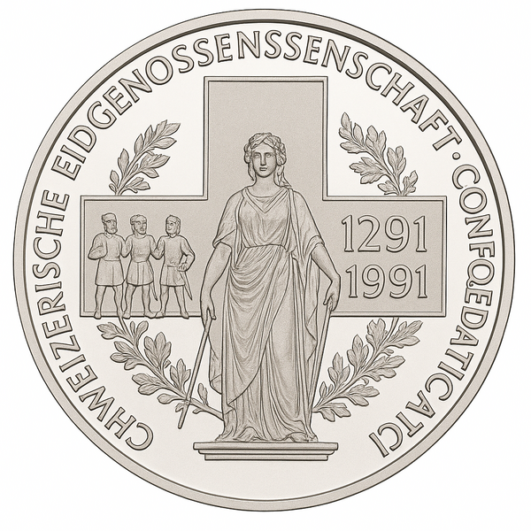 Schweizer Silbermünze