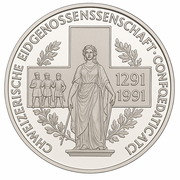 Schweizer Silbermünze