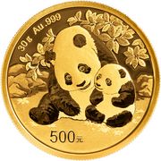 Gold China Panda 30 Gramm 2024