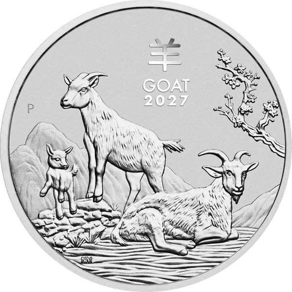1 Unze Silber Lunar Ziege 2027 1 Unze Silber Lunar Ziege 2027