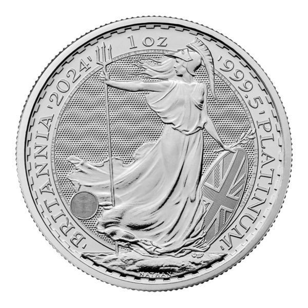 1 Unze Platin Britannia 2024 King Charles III.