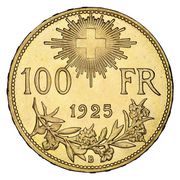 Goldvreneli 100 FR. 1925