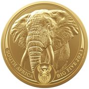 Goldmünze BIG FIVE Elefant 1 Unze 2023