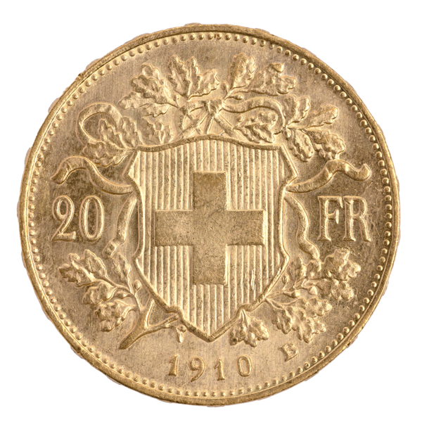 Goldvreneli 20 FR. 1910