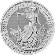 Silbermünze Britannia 1 Kilogramm 2024