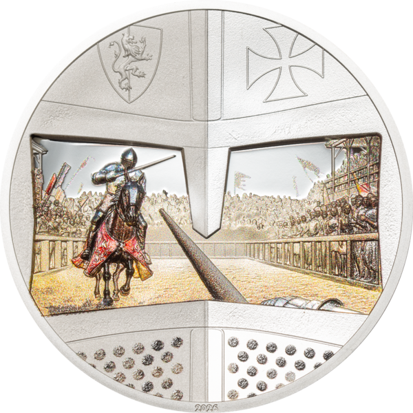 1 Unze Silbermünze Knight Games – Jousting 2026 1 Unze Silbermünze Knight Games – Jousting 2026