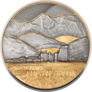 2 Unze Silbermünze - Schottisches Hochland
