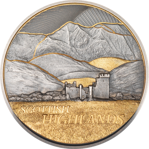 2 Unze Silbermünze - Schottisches Hochland