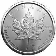 1 Unze Silber Maple Leaf - diverse Jahrgänge