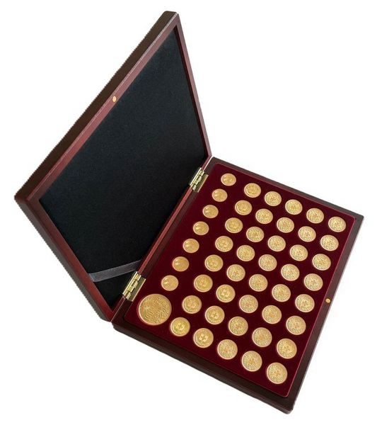 Komplette Münzkassette für ALLE Gold Vreneli + Helvetia