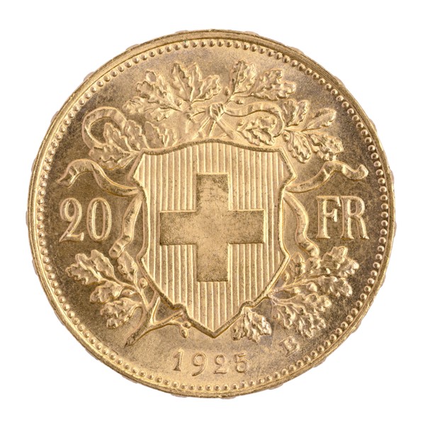 Goldvreneli 20 FR. 1925