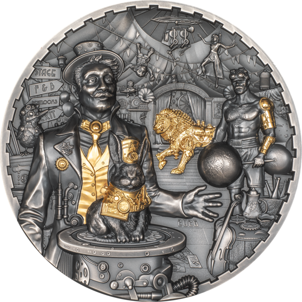 1 Kilo Silbermünze Steampunk - Carnival