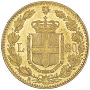 20 Lire Goldmünze