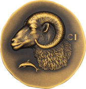 1 Unze Gold Widder Antik Finish - High Relief 2026