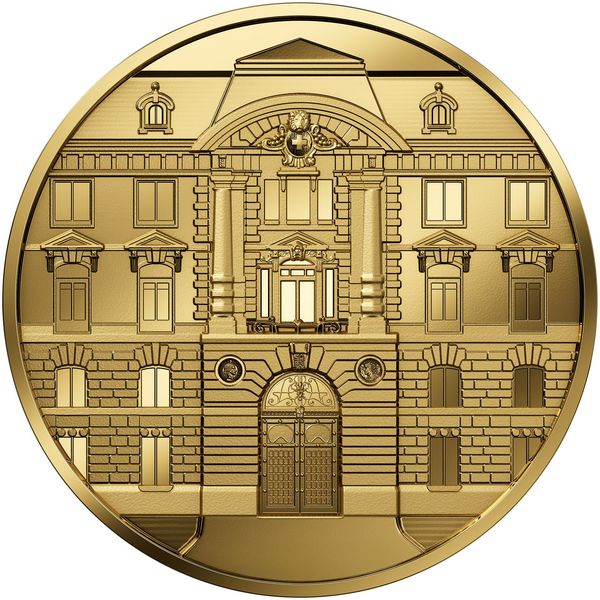50 Fr.- Goldmünze 120 Jahre Gebäude Swissmint PP 50 Fr.- Goldmünze 120 Jahre Gebäude Swissmint PP