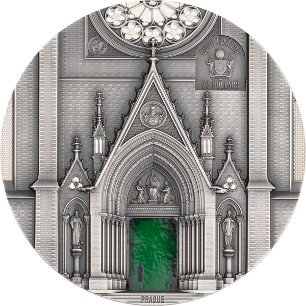 3 Unze Silbermünze - Tiffany Art 2026 - Milan x Prague