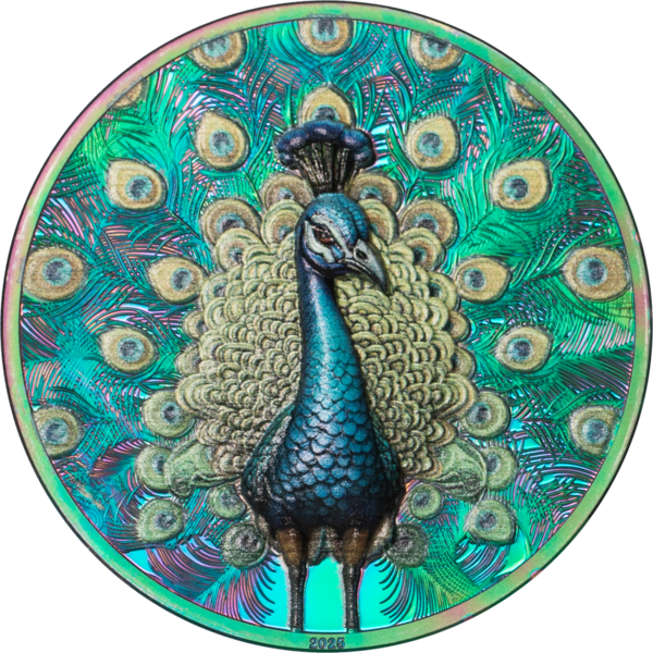 1 Unze Silber Pfau (Peacock) PP 2025