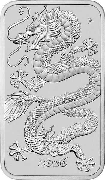 1 Unze Silber Rectangular Dragon 2026 1 Unze Silber Rectangular Dragon 2026