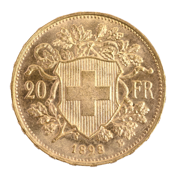 Goldvreneli 20 FR. 1898