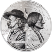 2 Unze Silbermünze Sitting Bull vs. General Custer 2 Unze Silbermünze Sitting Bull vs. General Custer