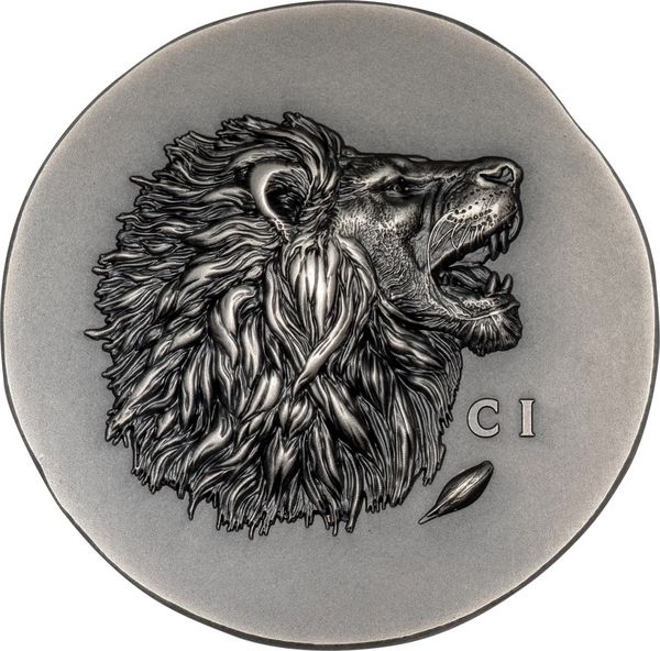 1 Unze Silber Löwe Antik Finish - High Relief 2025