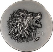 1 Unze Silber Löwe Antik Finish - High Relief 2025
