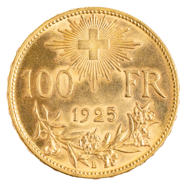 Goldvreneli 100 FR. 1925
