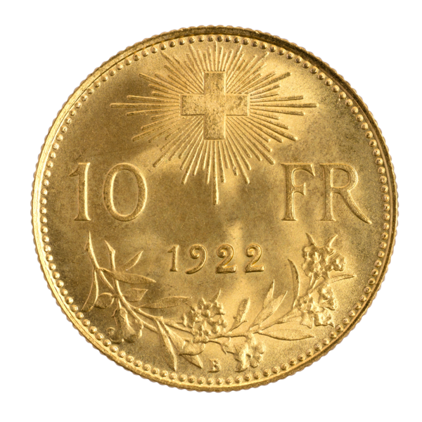 Goldvreneli 10 FR.