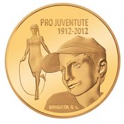 50 Fr.- Goldmünze «100 Jahre Pro Juventute» 2012 PP