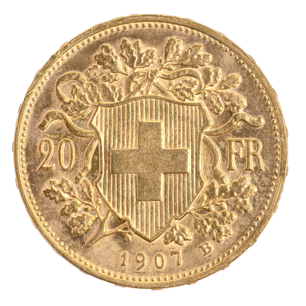Goldvreneli 20 FR. 1907