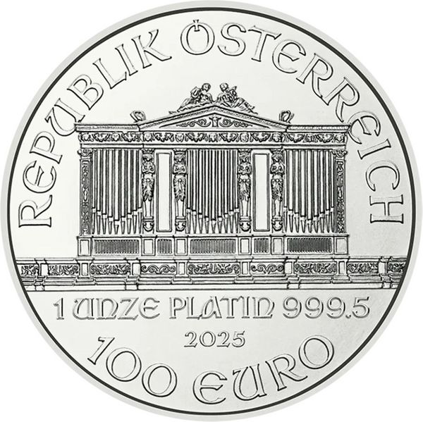 1 Unze Platin Wiener Philharmoniker 2025