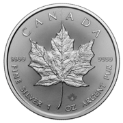 1 Unze Silber Maple Leaf 2025