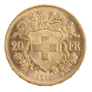 Goldvreneli 20 FR. 1916