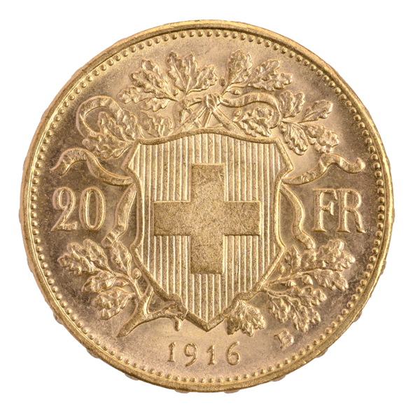 Goldvreneli 20 FR. 1916