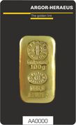 100 Gramm Goldbarren, gegossen - diverse Hersteller