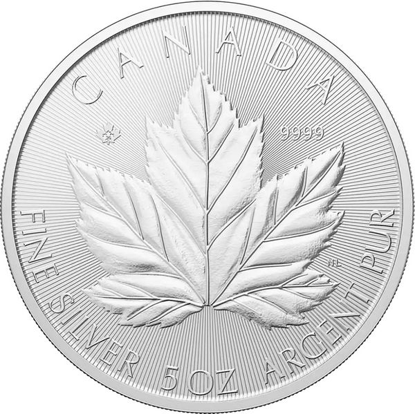 5 Unzen Silbermünze Grand Maple Leaf 2026 5 Unzen Silbermünze Grand Maple Leaf 2026