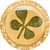 1 Gramm Goldmünze - Glückskleeblatt