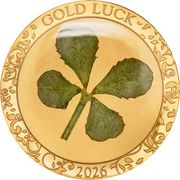 1 Gramm Goldmünze - Glückskleeblatt