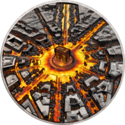 3 Unze Silbermünze Ville de Nuit - Paris